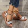 Sandals 4.5cm Heels Golden Platform Women's Summer Shoes