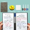 Anteckningar Erasable A5 Whiteboard Notebook Set Pu Doubled Student Leather Planning Board Office Memo Pad Cuaderno 231130