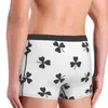 Underpants Black Clovers St.Patrick Men Underwear Male Double Sides Printed Soft Breathable Machine Wash Polyester Print Boxer