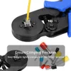 Tang 0,0810 mm Strumenti di pinze di crimpatura tubolare impostati nuovi strumenti di crimpatura del terminale da 1200 pezzi mini pinze elettriche HSC8 Kit di morsetto di precisione HSC8