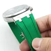 27mm vert foncé élastique 20mm boucle Tang bracelet en acier liens de connecteur adaptés pour AP 39mm 41mm montre-bracelet Royal Oak montre-bracelet