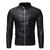 Mens Leather Faux Pu Jacket Motorcykelcykel Jackor Autumn Winter Warm Black Outdoor Outwear Coats 5xl Plus Szie 231129