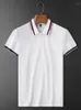 Mäns T -skjortor Senior Designer's Color Contrast Collar Polo Shirt Kort ärm Mäns 2023 Summer Trend Casual Mercerized Cotton