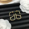 デザイナーバレンタインファッションバランティーノH/Huajia New V Earrings for Women 925 Silver Needle v LetterEerings Brass Earrings