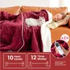 Coperta elettrica riscaldata Queen Size con doppio controllo Super Cozy Soft Sherpa 231129