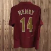 Hoogwaardige 2002 2005 Henry Bergkamp Mens Retro Soccer Jerseys 94 97 V. Persie Vieira Merson Adams Home Away 3rd Football Shirt Short Long Sleeve Uniforms