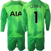 Gardien de but de football pour hommes de l'équipe du club 20 Fraser Forster Jersey Set 2022-23 GK Manches longues 40 Brandon Austin 13 Guglielmo Vicario 1 Hugo Lloris Kits de maillots de football ReCi