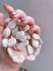 Ciondoli in ottone con oro 18 carati vera perla barocca naturale collana girocollo gioielli da sposa sfilata T show abito da festa gotico giapponese coreano