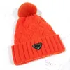 Lyxig mössa stickad hatt skalle vinter unisex hatt kashmir bokstäver casual utomhushuven stickade hattar