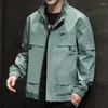 남자 자켓 재킷 스프링 봄과 가을 얇은 부분 바지 의류 의류 레저 패션 코트 남성용