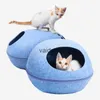 Кровати для кошек Мебель Съемный домик для домашних животных Дом для кошек Полузакрытая кровать Kedi Evi Katten Cama Para Gatos Productos Mascotas Suppliesvaiduryd