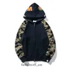 Hommes Designer Full Zip Up Shark Sweats à capuche pour femme Veste de camouflage noir Sweat à capuche jaune Sweat à capuche Homme Femme Pull Long Bapes Sweat à capuche 35