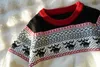 Luxury Toddler Sweater Elk Jacquard Boys Hoodie Storlek 100-160 Barn Designerkläder Multi Layer Mönster Design Baby Pullover Nov25