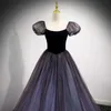 Бальные платья Банкетные платья 2023 Princ Style Ffy Yarn Temperament Art Exam Выпускной сезон Платья с рукавами-пузырьками
