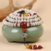 Strand snqpnatural hainan xingyue bodhi 108 Buddha pärlor armband hög densitet slät vit januari torr malande frö tillbehör