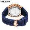 ساعات المعصم الإبداعية المخصصة للرجال Quartz Wristwatch Silicone Tape Sin Sun Sun Calendar Watch Hight End Watch for Men