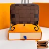 Monederos para mujer para hombre Cartera larga Titulares de tarjetas Monedero de lujo Mini ranuras para tarjetas de crédito Cuero genuino de lujo Carteras de diseñador clásicas Titular de la tarjeta con caja