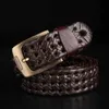 Belts Belt for men's new trendy handmade woven men's belt with ethnic style cowhide belt for men