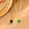 Naszyjnik Van Clover Fashion 18K Four Leaf Clover Clover Naszyjnik Women Naszyjnik Złota z diamentami Netroots z setką kołnierza naszyjnika