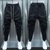 Men's Jeans Spring Autumn Black Stripe Jogger Sweatpants Men Outdoor Casual Skinny Harem Pants Streetwear High Quality Designer Trousers