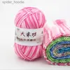 Yarn 50g Space dye Yarn Balls With Soft 5-strand Milk Cotton Crocheted Knitted Wool Used For DIY Hat Scarves Hand Weaving Technology L231130