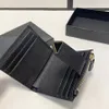 Portafogli 9 slot per carte di credito Portafoglio di design portamonete porta carte 2024 Nuova borsa portamonete con cerniera Triangolo in pelle con cerniera di lusso Portafogli per biglietti da visita Saffiano