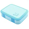 Dinnerware Sets 800ml Box With Lid Leak-Proof -Safe Anti-collision Bento Compartments PP Picnic Fruit Lunch Container For Offi