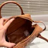 Bolso de hombro Jodie, bolso de bolos de diseñador de moda, bolso de hombro de cuero tejido de alta calidad para mujer, bolso de almohada de cuero tejido clásico