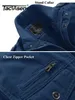 Herrjackor tacvasen överdimensionerad vinter förtjockar fleece casual jackor mens bomullsjacka lti-pockets Taktisk jacka parkas vindbrytare l231130