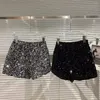 Shorts Fashion Baby Girl Bling Sekvensined Toddler Teens Child Shiny Short Trousers Kid Pant Party Club kläder 1-14Y