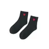 Sports Socks Fashion Harajuku Women Cotton Cotton Longo Japonês Novidade Amor Padrão de Coração Hiphop Solid Cool Soft