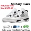 4 Chrome Black Cat 4S Mens Kids Basketball Shoes Pink Thunder Whunder Medi -Olive Sail Frozen Moments Red Cement Men Mulheres Treinadores Esportes