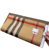 Winter cashmere designer scarf high-grade soft thick fashion mens womens luxury scarves neutral classic plaid large plaid cape B-7