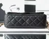 Övre handtag 10A Designer Bag for Woman Shoulder Bag Luxurys Cross Body Womens Caviar Lambskin Envelope Chain Bag Mens Plånböcker Koppling Lady Classic Flap Tote Handväskor