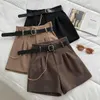 Shorts femininos mulheres perna larga a-line curto 2023 coreano streetwear moda y2k cintura alta casual drop shippingyolq