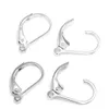 10st Lot 925 Sterling Silver Earring Clasps Hooks Hitta komponenter för DIY Craft Fashion Jewelry Gift 16mm W230268I