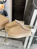 مصمم أحذية نساء Tazz Slippers Fashion Tasman Fur Slides Classic Seed Mini Platfor