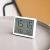 Orologi da parete Sveglia digitale LCD magnetica Schermo grande Data Temperatura Umidità Display Montaggio multifunzionale