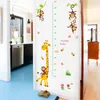 Wall Stickers Cartoon Animal Giraffe Monkey Height Measure For Kids Room Nursery Growth Chart Decor Art Decal