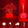 3D Lamp Holder Touch Lamp Bases Night Lights USB Cable Decor Lighting Replacement 7 Color Fixture Light for Bedroom Child Living Room Party