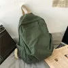 Bel çantaları 2023 bahar mor düz renk yüksek kapasiteli seyahat sırt çantası dizüstü bilgisayar tuval kadınlar için kadın okul çantası genç kızlar