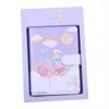 Korean Version Fresh And Lovely Pu Magnetic Buckle Book Set Creative Gift Box Diary Color Page Manual Ledger