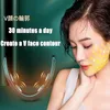 Dispositivos de cuidados faciais Elétrico V Face Shaping Massageador Levantando Pescoço Anti Rugas Red Blue Ray Double Chin Beauty Instrument com Controle Remoto 231129