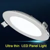 Ultra Thin LED Panel Downlight 3W 6W 9W 12W15W 18W Round Square LED Ceiling Recessed Light AC85-265V LED Panel dimmable lamps