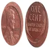 US Wheat Penny Head 6pcs olika fel med ett off -center hantverk pendelltillbehör kopia mynt256a
