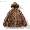 Womens Jackets 2022 Winter Loose Ladies Cotton Clothes Plush Couple Designer brand V Coats Warm Ladies Coat