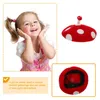 Berretti Berretto in feltro di lana Costume animale Cappello da fungo Decorazioni per bambini Accessori Cappelli Ragazze Bambino