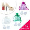 Accessoires de pièces de chaussures 40 paires / lot bouchon de talon haut talon protecteurs en silicone antidérapants couvertures de danse stiletto pour faveur de fête de mariage nuptiale 231208