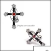 Body Arts Body Arts Tattoos Art Health Beauty 14G Cross CZ Relings Belly Rings Jóias 316L Aço cirúrgico Claro reverso curvado dh74o d dht6f