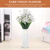 Dekorativa blommor Diy Flower Arrangement Dekor Konstgjord bukett Fake Violet Wedding Crafts Festival Accessory